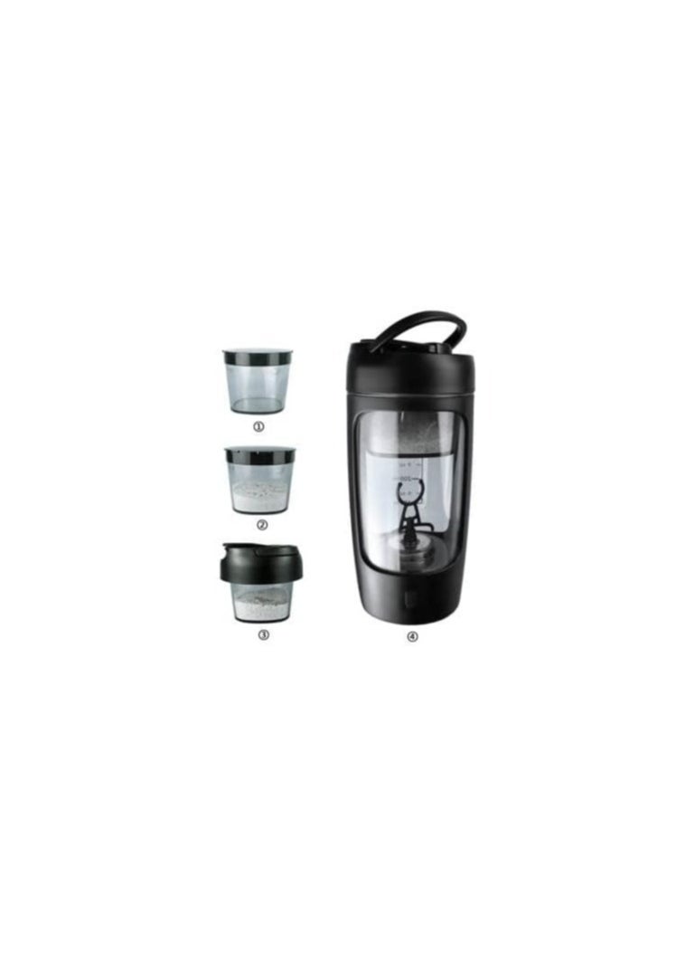 Generic - Electric Protein Shaker Bottle With Protein Powder Storage Container For Protein Shakes Pre Workout Gym Blender Bottle USB Rechargeable - Image 1