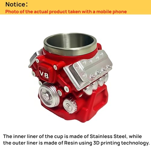 FirFiltr V8 Engines Stainless Steel Cup,Personalized Coffee Mug with Insulated Handle,Perfect for Car Lovers Gifts,Mechanics, Birthday, Christmas,Living room decoration as a work of art - Image 5