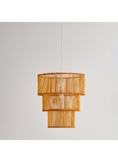 Home Box مصباح سقف معلق من الخيزران الطبيعي مع كابل 45 x 50 x 19.2 سم  - Image 1