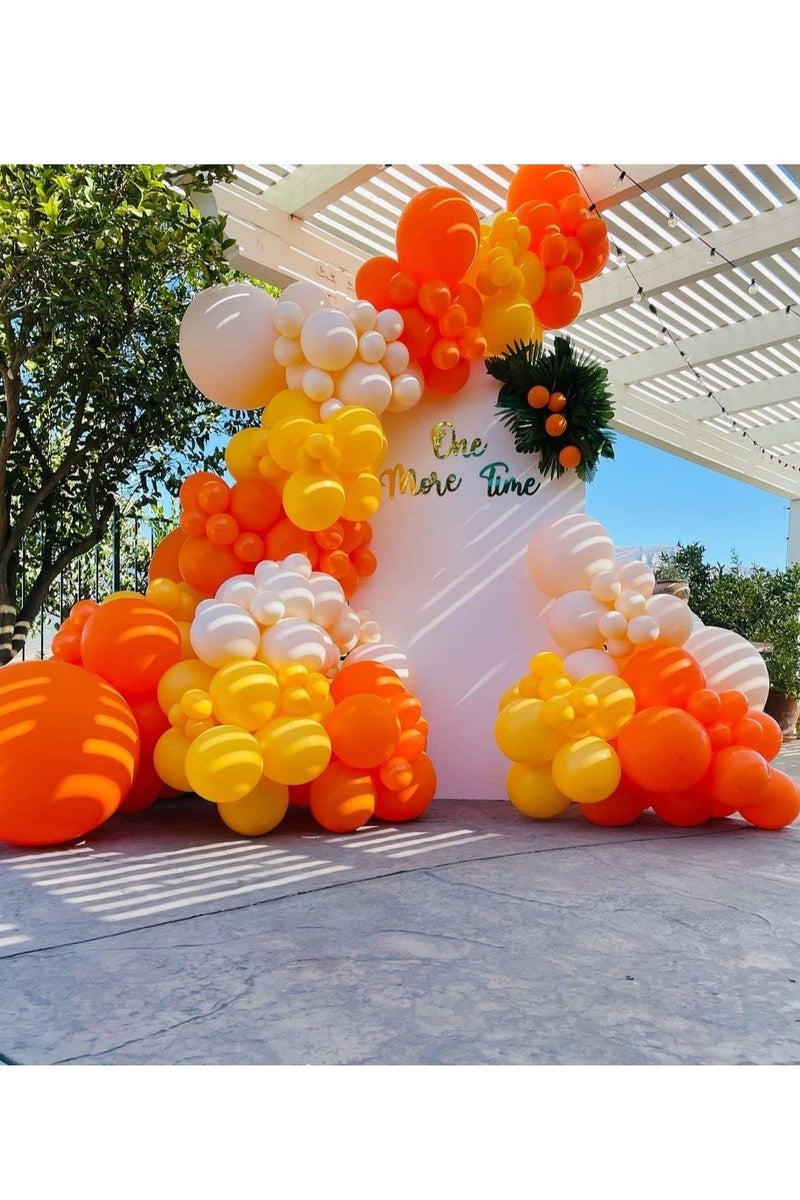 100 Pack 12 inch Orange Round Helium Balloons for Birthday Baby Shower Party Decoration - Image 4