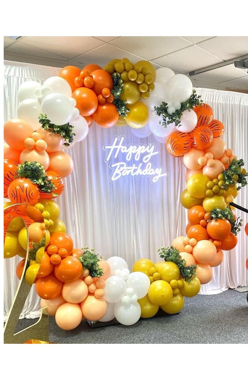 100 Pack 12 inch Orange Round Helium Balloons for Birthday Baby Shower Party Decoration - Image 3