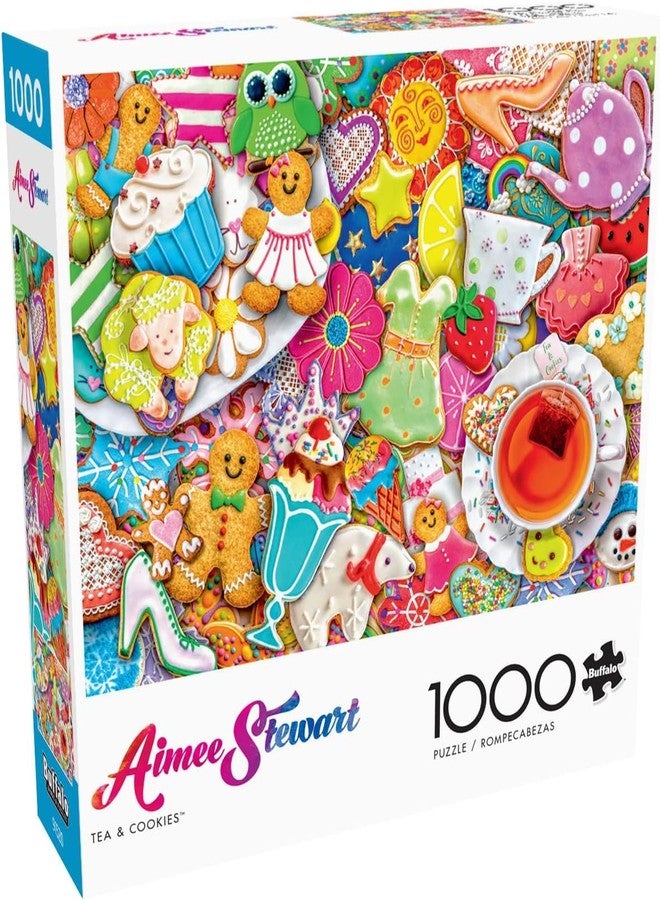 Buffalo Games - Aimee Stewart - Tea and Cookies - 1000 Piece Jigsaw Puzzle for Adults -Challenging Puzzle Perfect for Game Nights - Finished Size is 26.75 x 19.75 - Image 1