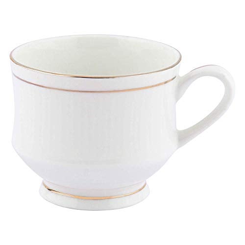Saaikee Tea Cup Set, Coffee Cup Set, Mugs for Coffee, Mugs for Tea, Golden Line Mona Cup Set for Tea/Coffee Ideal for Gifting, 150 ml Tea Cups for Home (White, 150 ml) - Image 2