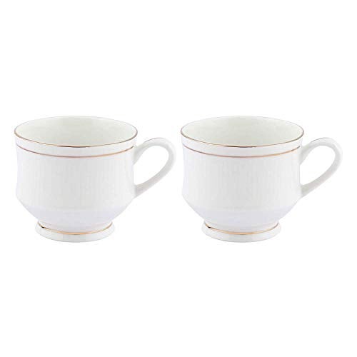 Saaikee Tea Cup Set, Coffee Cup Set, Mugs for Coffee, Mugs for Tea, Golden Line Mona Cup Set for Tea/Coffee Ideal for Gifting, 150 ml Tea Cups for Home (White, 150 ml) - Image 5