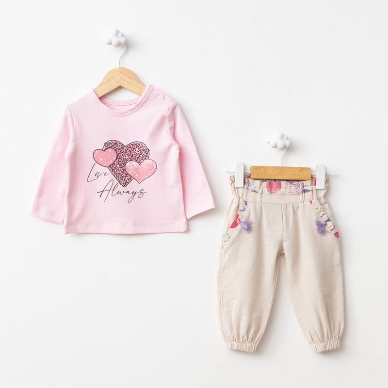 FOR MY BABY Baby Fou Dotted Linen Vest Set - Image 2