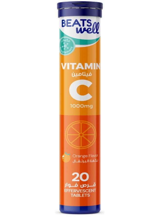 Beatswell Vitamin C 1000 Mg 20 Effervescent Tablets