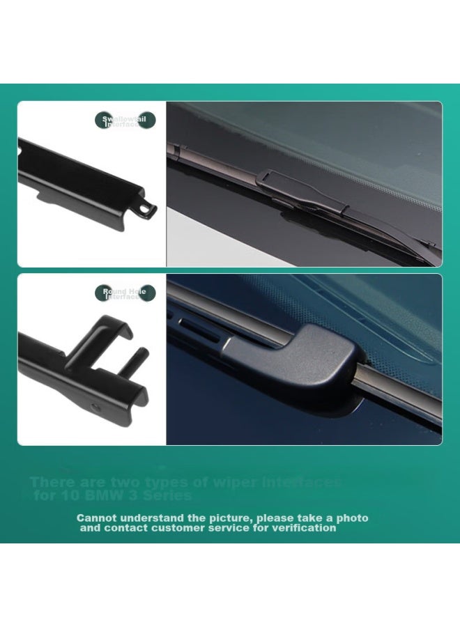 XUFENG Xufeng Car Accessories (xufeng) Bmw 3 Series Windshield Wipers For 2010- 320li, Gt Boneless 320li Wiper Blades, 330i Rubber Strips, Original Equipment  - Image 3