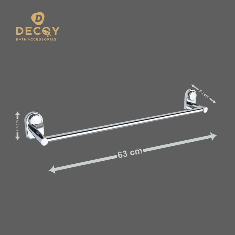 DDECOY Bath Accessories Stainless Steel Single Zara Redlay Towel Rod | Towel Rack | Towel Bar | Towel Hanger| Towel Holder | Towel Stand | 24 inches (600 MM) - Image 3