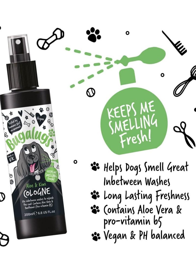 BUGALUGS Aloe & Kiwi Cologne 200ml (6.8 Fl Oz) - Image 4