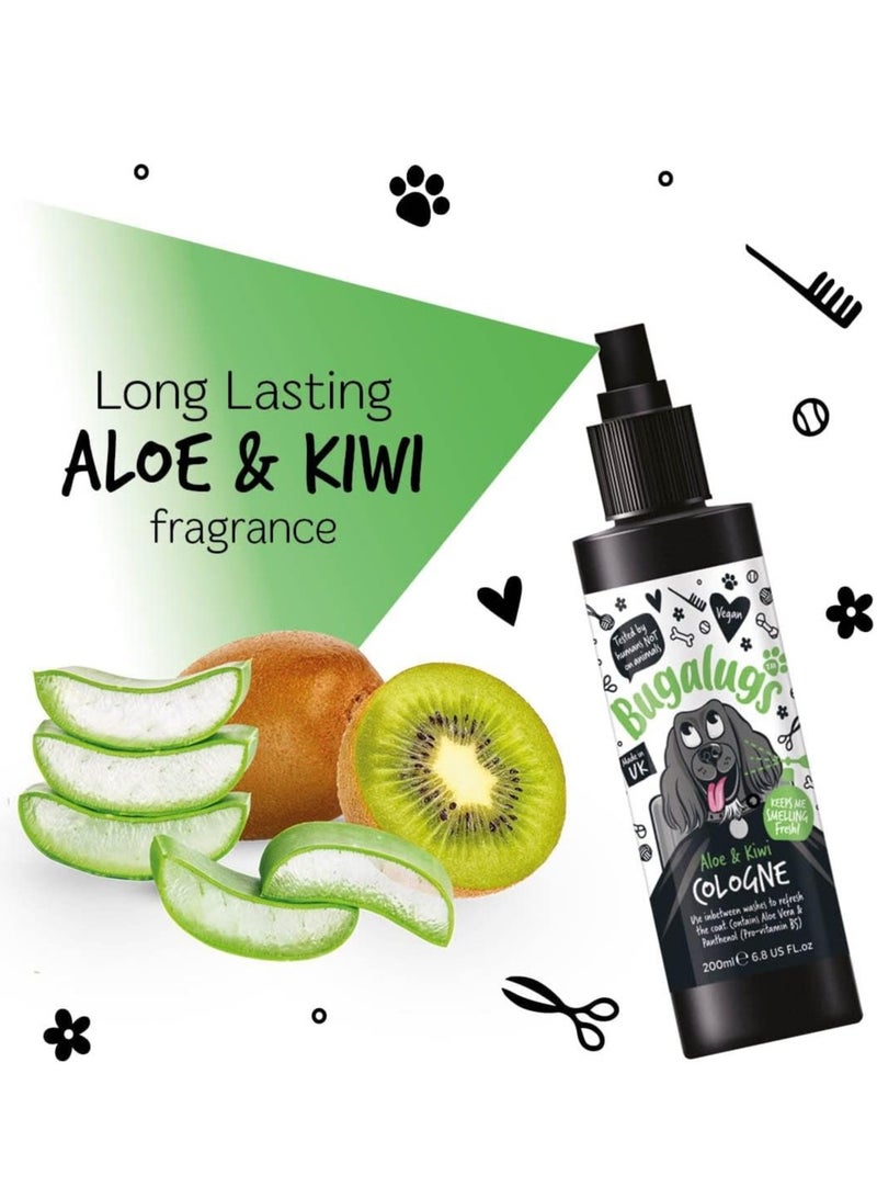 BUGALUGS Aloe & Kiwi Cologne 200ml (6.8 Fl Oz) - Image 2