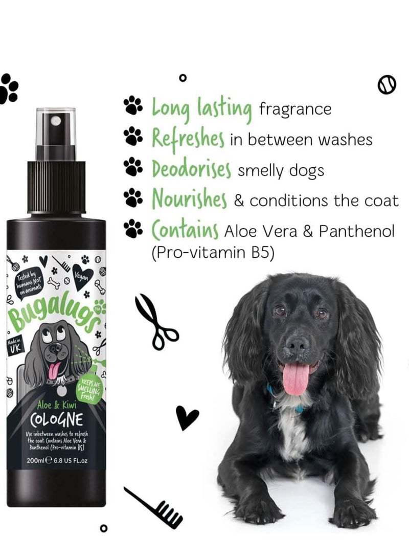 BUGALUGS Aloe & Kiwi Cologne 200ml (6.8 Fl Oz) - Image 3