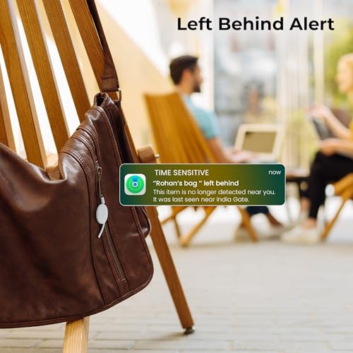 Zebronics One Tag, Worldwide Tracking Device for iOS, Apple Find My, Upto 1 Year Battery, BT v5.3, Anti-Lost & Loud 80dB Alert, No SIM Needed, MFi Certified, for Keys, Wallets, Luggage, Gadgets, etc. - Image 3