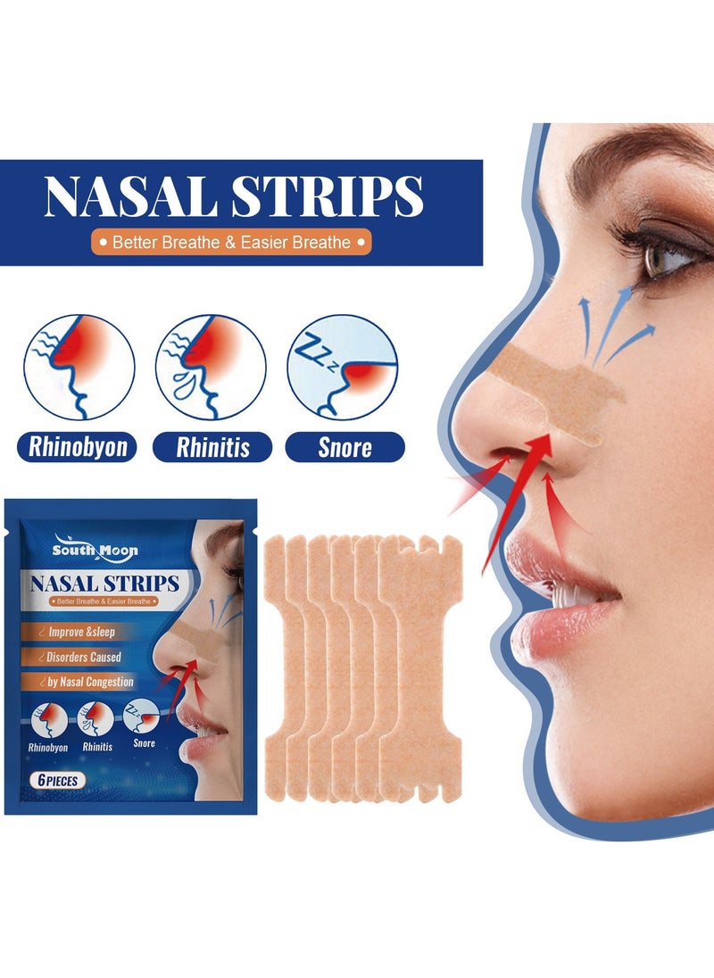 SOUTH MOON 3-PACK Ventilation Nose Patch To Relieve Nasal Congestion, Snoring And Poor Breathing 6pcs*3 - Image 3