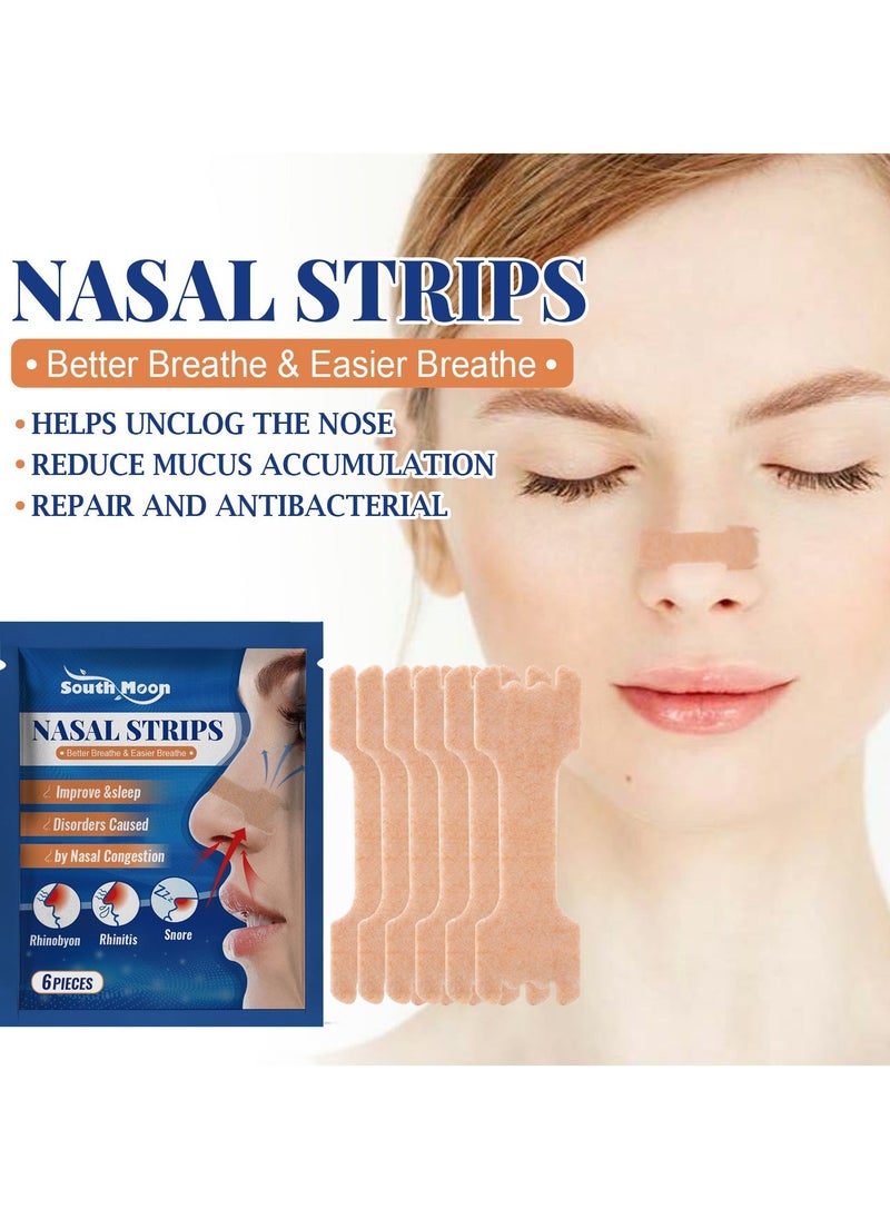 SOUTH MOON 3-PACK Ventilation Nose Patch To Relieve Nasal Congestion, Snoring And Poor Breathing 6pcs*3 - Image 2