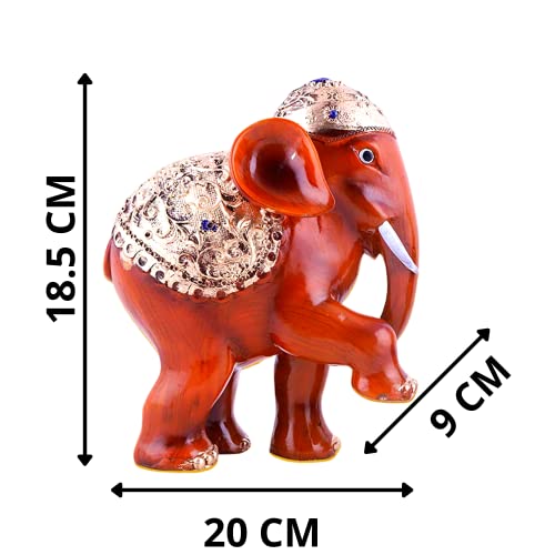 Mariner's Creation Premium Elephant showpiece- Elephant showpiece for Living Room | Set of 2 showpiece for Home Decor | House Warming Gift 20x9x18.5 cm - Image 5
