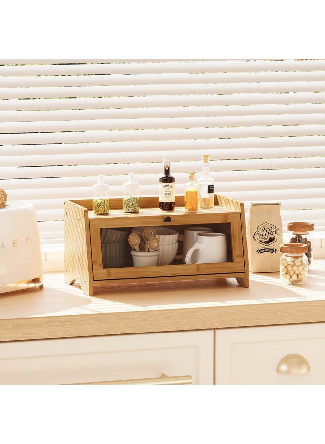 BAMBANG Small Bread Box for Kitchen Worktop Natural - Image 5