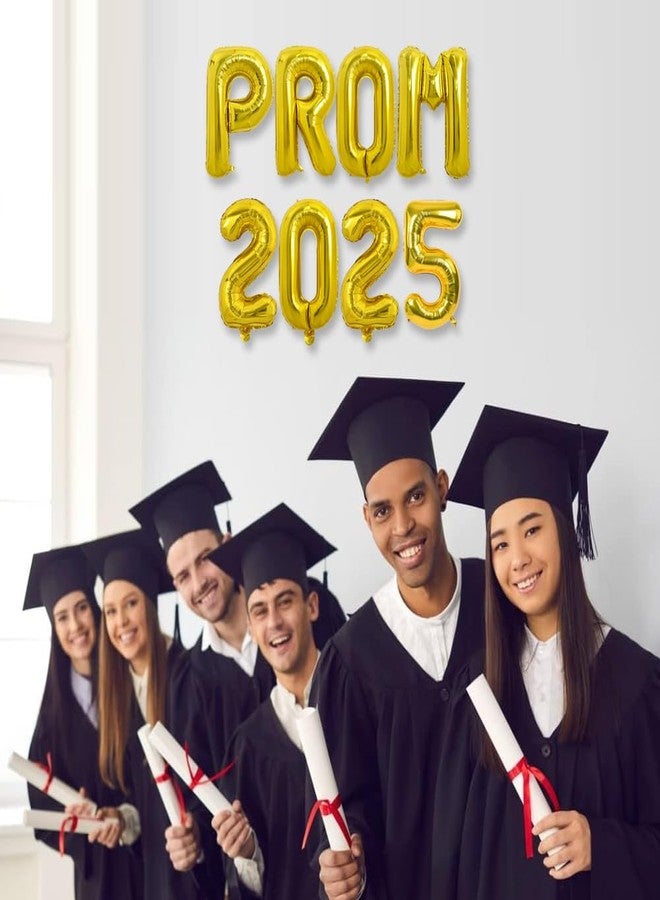 TONIFUL 16 Inch Gold Prom 2025 Letter Foil Balloons - 1pc, Perfect for Prom Night, Graduation, Wedding & Retirement Parties - Image 5