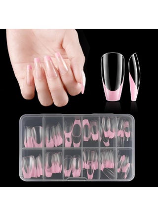 [Pink] 120 French Trapezoid Nail