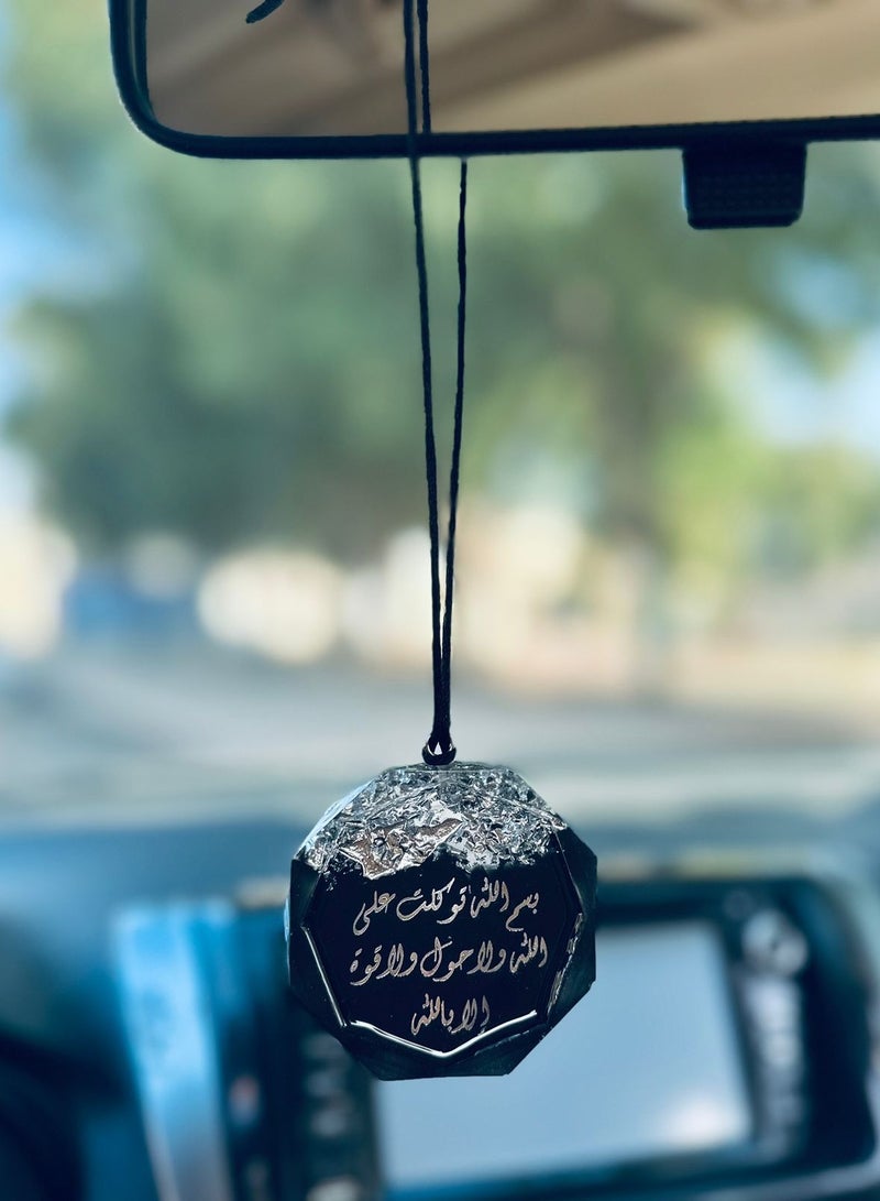 Car Mirror Hanging Islamic Pendant Epoxy Resin - Image 2