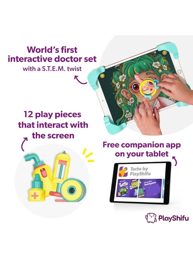 Shifu ألعاب STEM من بلاي شيفو للأطفال - مجموعة تكتو دكتور التفاعلية مع التطبيق - لعب تمثيلي مع تعلم STEM حقيقي - Image 3