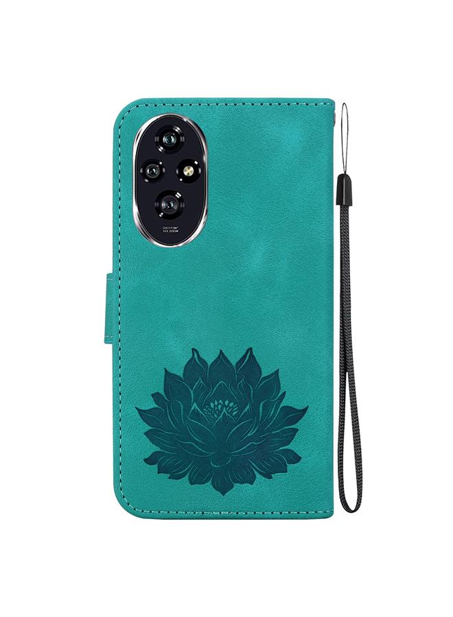 Zaboon Case For Honor 200 Lotus Embossed Leather Phone Case  - Image 3