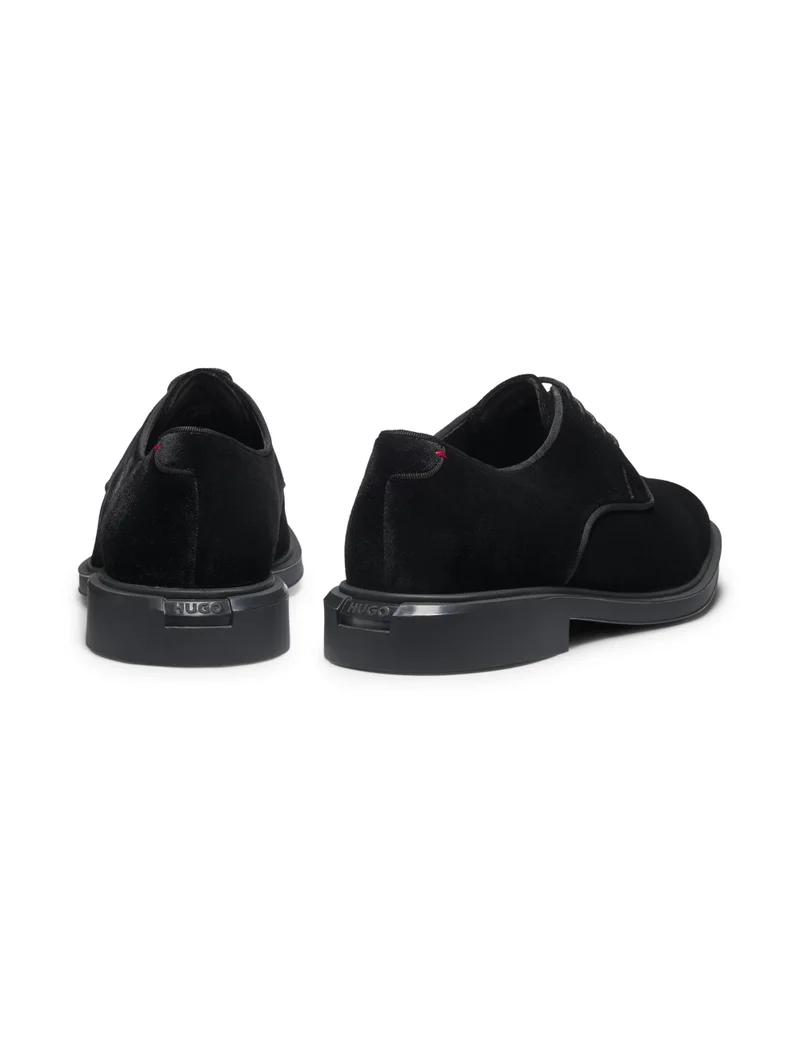 HUGO Derby shoes in soft velvet