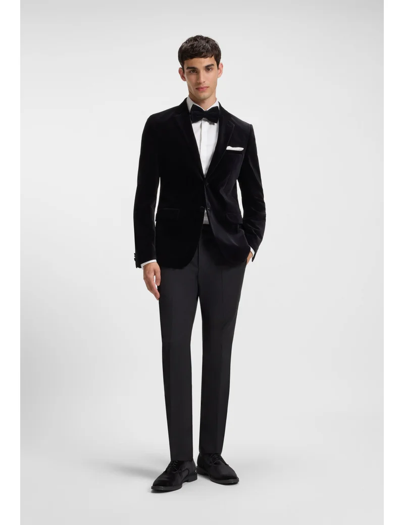 هوجو أحذية ديربي من المخمل الناعم