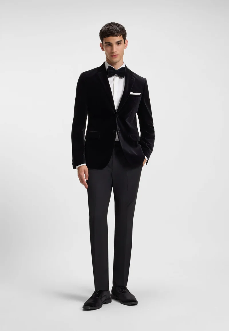 HUGO Derby shoes in soft velvet