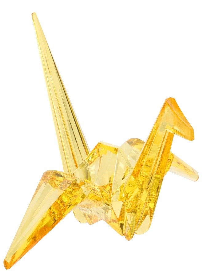 Baluue Acrylic Origami Crane Ornament Clear Origami Crane Figurine Lightweight Ornament 5.82 X 4.80 X 3.74 in Table Decoration for Home Parties Festivals DIY Crafts - Image 1
