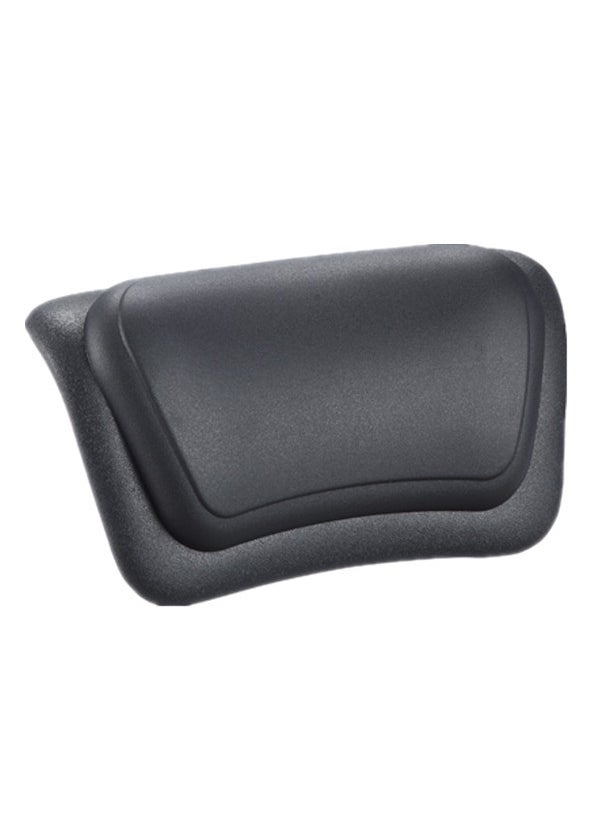 Generic - Factory wholesale cross-border hot PU big suction cup bathtub SPA bath bucket round straight side cylinder universal pillow head neck pillow Round bathtub pillow F10-1 black - Image 1