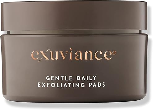 Exuviance Gentle Daily Exfoliating Face Pads with PHA Vitamin C and E Antioxidants Green Tea and Cucumber Extracts 60 pads - Image 1
