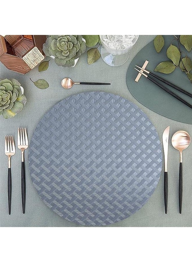 GripEasy Ethylene_Vinyl_Acetate_Eva 45 Cm X 3 M Food Grade Eva Multipurpose Shelf Liners Mat Roll For Kitchen Drawer, Mat,Cupboad Mat, Dinning Almirah (Check Texture Metallic Grey metallic Grey) - Image 5