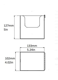 Rattleware Rattleware Black Stainless Steel Napkin Holder - Sleek & Durable Napkin Holder for Paper Napkins - Modern Napkin Organizers for Home Kitchen & Restaurants (5.25″ x 4″ x 5″)  - Image 2