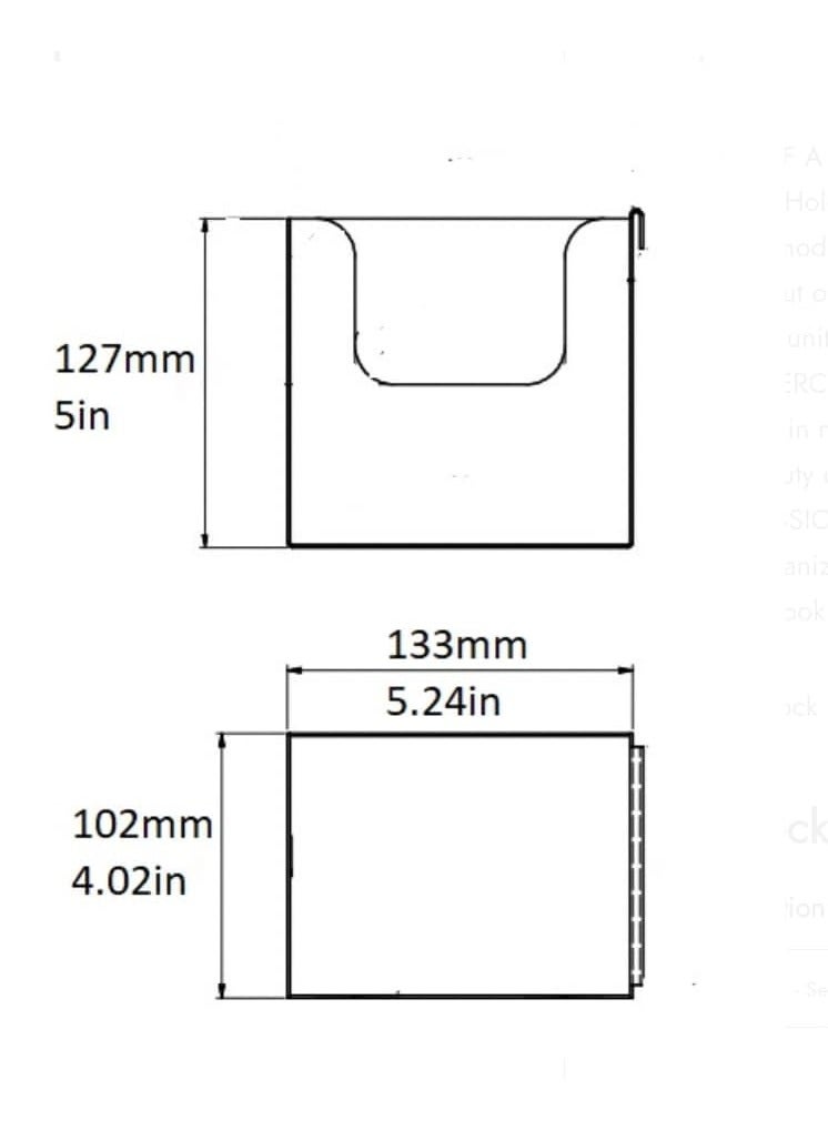 Rattleware Rattleware Black Stainless Steel Napkin Holder - Sleek & Durable Napkin Holder for Paper Napkins - Modern Napkin Organizers for Home Kitchen & Restaurants (5.25″ x 4″ x 5″)  - Image 2