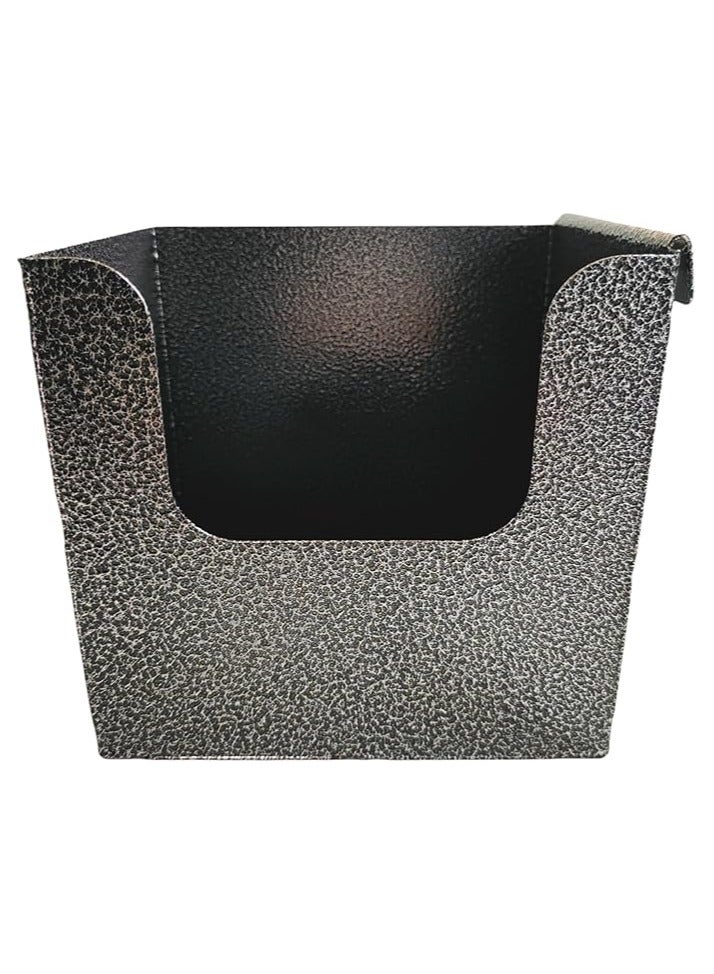 Rattleware Rattleware Black Stainless Steel Napkin Holder - Sleek & Durable Napkin Holder for Paper Napkins - Modern Napkin Organizers for Home Kitchen & Restaurants (5.25″ x 4″ x 5″)  - Image 3