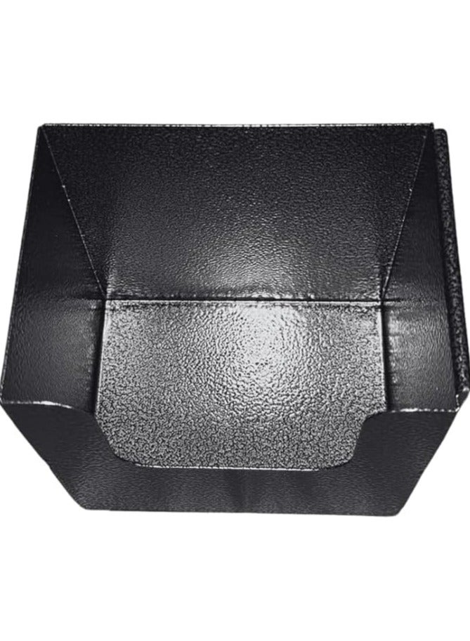 Rattleware Rattleware Black Stainless Steel Napkin Holder - Sleek & Durable Napkin Holder for Paper Napkins - Modern Napkin Organizers for Home Kitchen & Restaurants (5.25″ x 4″ x 5″)  - Image 4