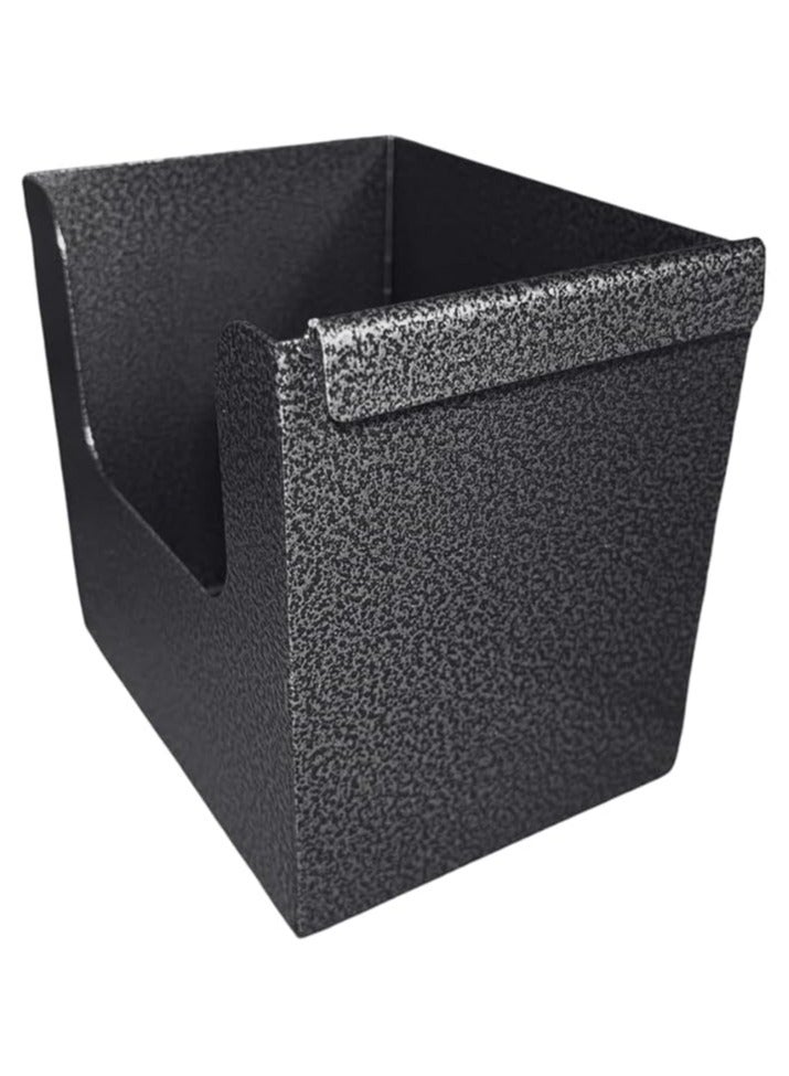 Rattleware Rattleware Black Stainless Steel Napkin Holder - Sleek & Durable Napkin Holder for Paper Napkins - Modern Napkin Organizers for Home Kitchen & Restaurants (5.25″ x 4″ x 5″)  - Image 5