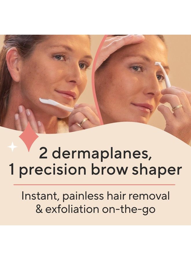 finishing touch DermaPlane Travel Pack Facial Exfoliator & Hair Remover - Image 2