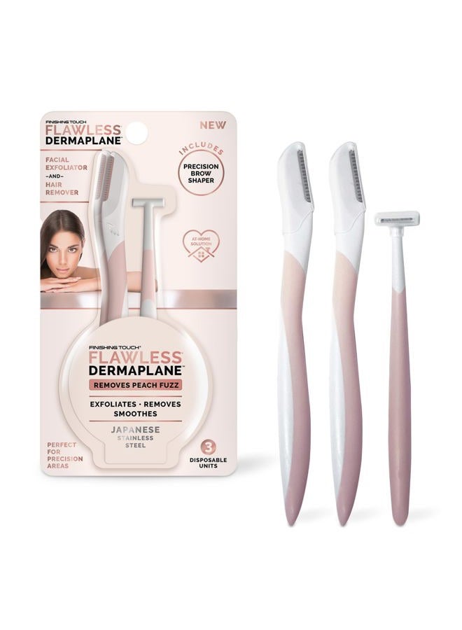 finishing touch DermaPlane Travel Pack Facial Exfoliator & Hair Remover - Image 1
