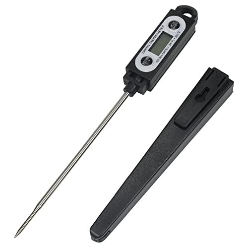 Chef Craft Select Instant Read Thermometer, 10 inch, Black - Image 1