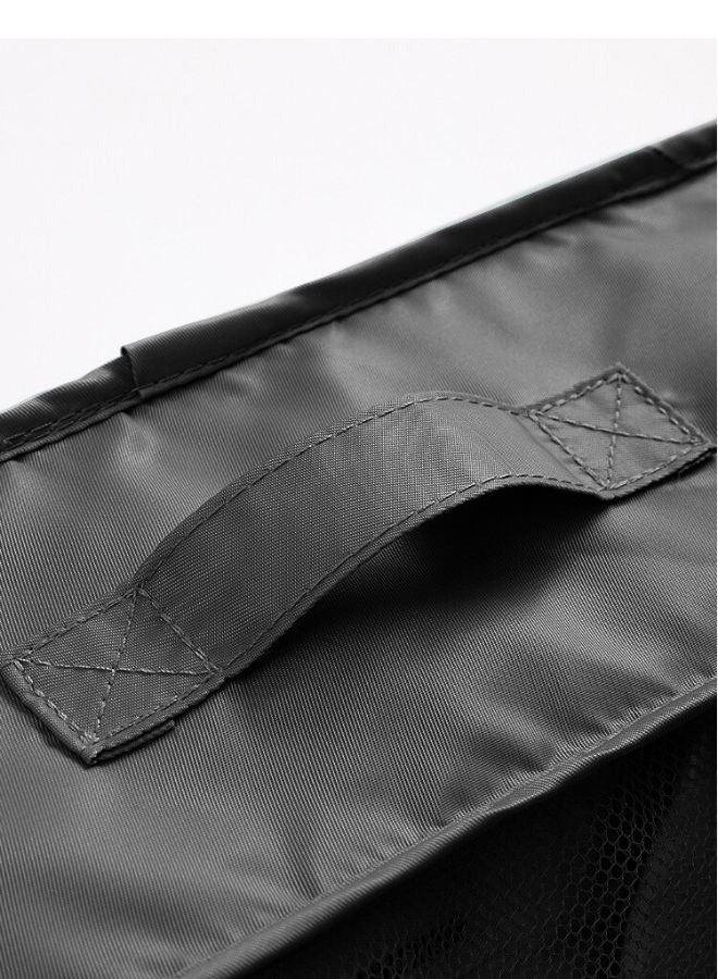 7Pcs Set Travel Organizer Storage Bags Suitcase Packing Set Storage Cases Portable Luggage Organizer Clothes Shoe Tidy Pouch Bag Traveling Accessories - Black - Image 4