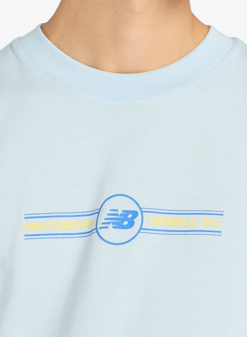 نيو بالانس تيشيرت بحزام بشعار - Image 4