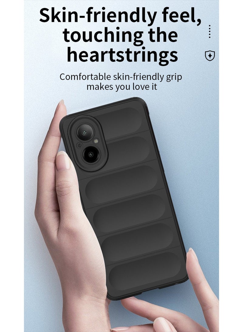 Phantom Shield Silicone Case with Anti-Scratch Soft Microfiber Lining, High Resilience Rubber Full Body Shockproof Cover Compatible with realme C67 (Dark Green) - Image 5