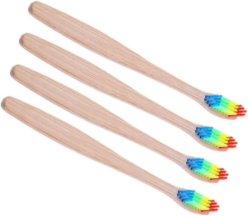 FRCOLOR Assorted Color Toothbrush 3 Pack Soft Bristles Ergonomic Handle For Travel Home College Adults - Image 4