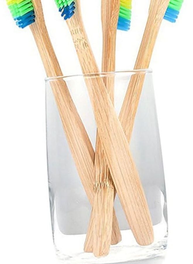 FRCOLOR Assorted Color Toothbrush 3 Pack Soft Bristles Ergonomic Handle For Travel Home College Adults - Image 3