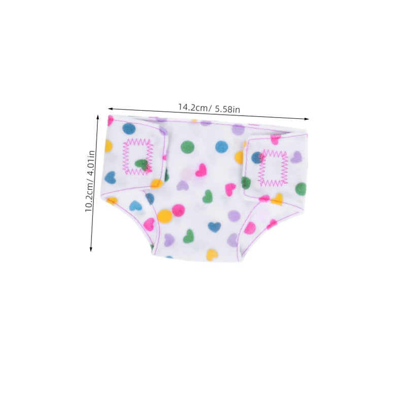 Reusable Cloth Diapers For 18 Inch Baby Dolls 4 Pack Doll Underwear Accessories - Image 3
