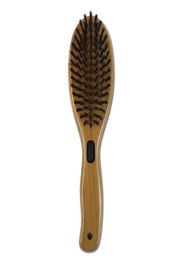 alcott Bamboo Groom Combo Brush with Bristles & Stainless Steel Pins for Pets, Large - Image 2