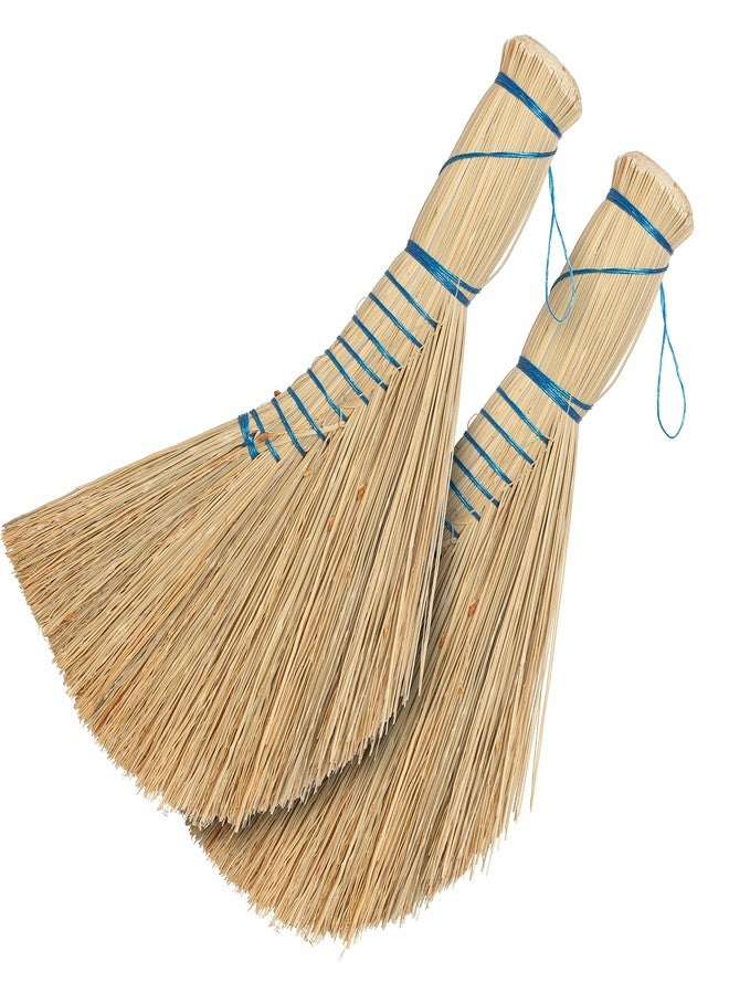 REDECKER Whisk Brush, Dutch-Style, Set of 2, 12-1/2 inches, Sturdy Hand Brush for Indoor and Outdoor Use, Stiff Bristle Design Easily Cleans Floor and Car Mats - Whisk Brushes - Stiff Whisk Broom - Image 1