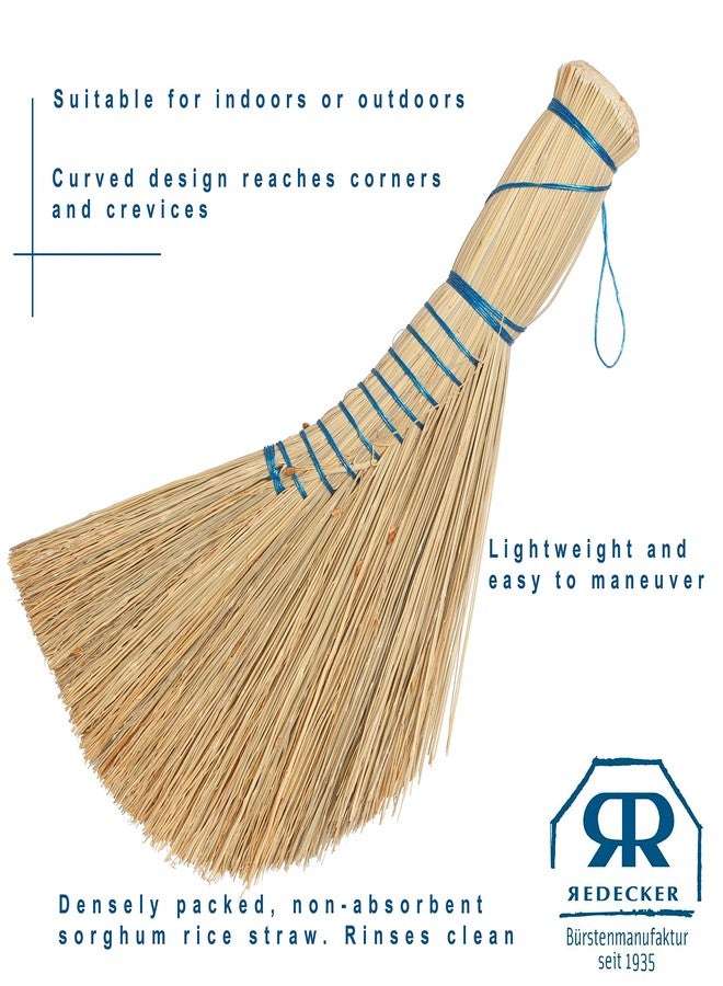 REDECKER Whisk Brush, Dutch-Style, Set of 2, 12-1/2 inches, Sturdy Hand Brush for Indoor and Outdoor Use, Stiff Bristle Design Easily Cleans Floor and Car Mats - Whisk Brushes - Stiff Whisk Broom - Image 4