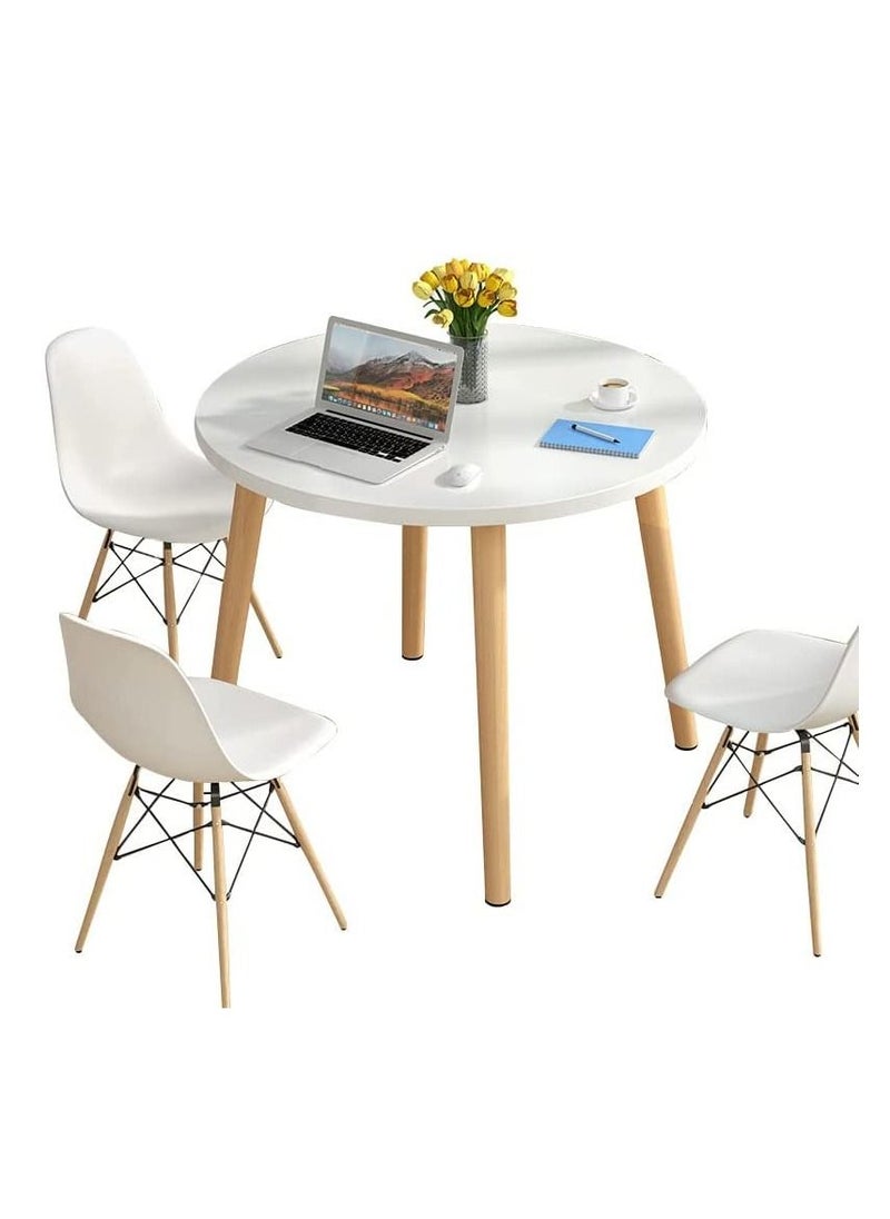 Generic - Modern Dining Table，Wood Rectangle Table，Kitchen Table with Solid Wooden Legs(Square-80cm) - Image 1